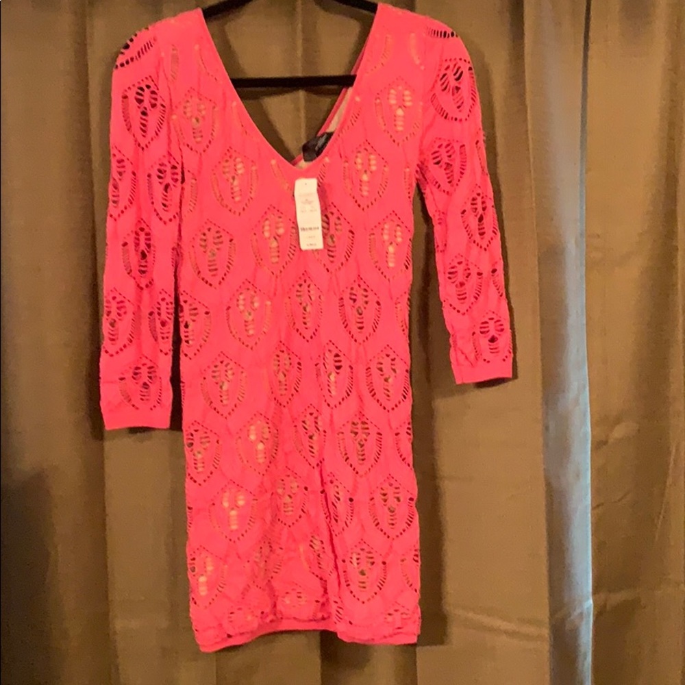 Pink lacy dress
